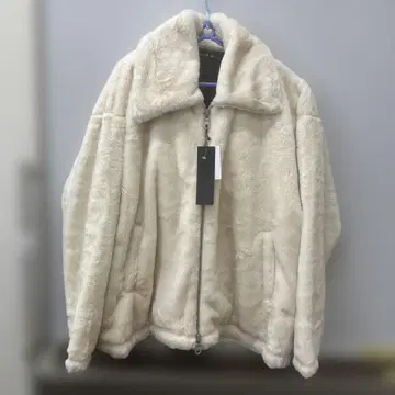 아이보리 플리스 보아 자켓