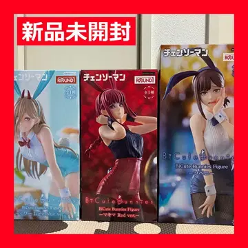 라운드원 한정판 체인소 맨 마키마 파워 코베니 피규어