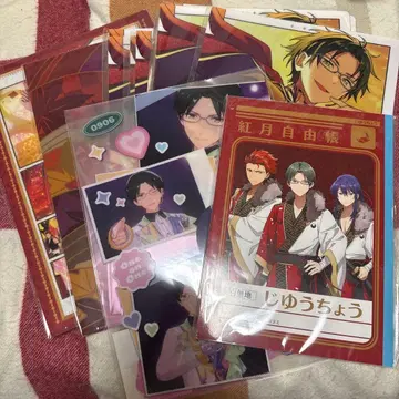 앙스타 하스미 케이토 홍월 자유 노트 클리어 파일 묶음 판매