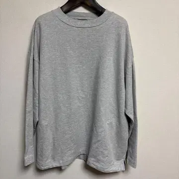 mujilabo 재생 코튼 혼방 쭈리 모크넥 풀오버 XL