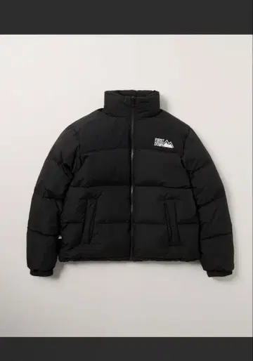 FIRST DOWN 블랙 다운 자켓 버블 다운 리버서블
