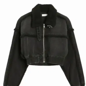 EVRIS 데님 보아 블루종