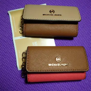 MICHAEL KORS 키케이스 브라운/레드 2점 세트 상품