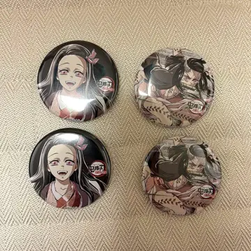 귀멸의 칼날 막간화 캔뱃지 네즈코 세트