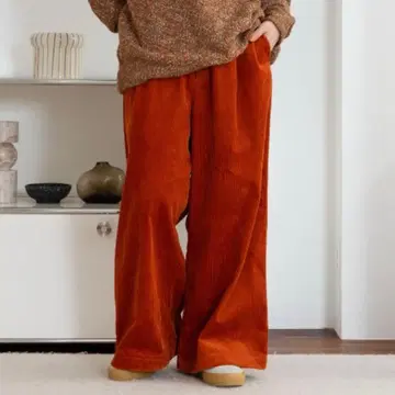 [ eLur ] 코듀로이 팬츠 테라코타