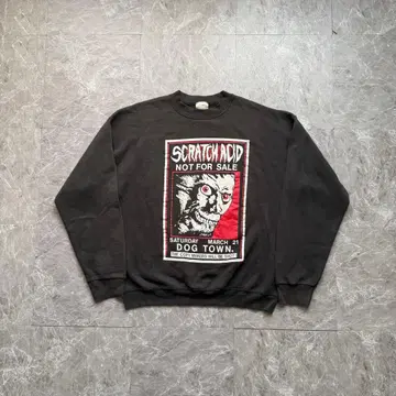 DOG TOWN x SCRATCH ACID 맨투맨 콜라보 90s