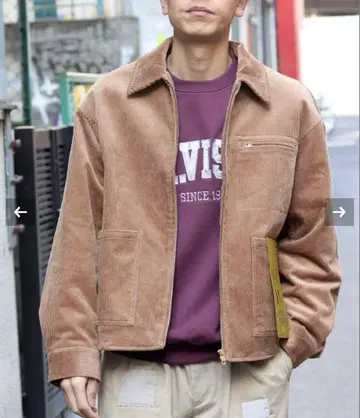베이세스톡 코듀로이 CORDUROY ZIP BLOUSON