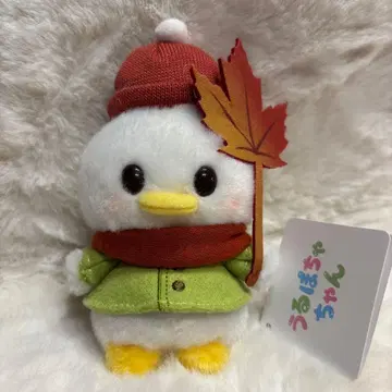 디즈니 스토어 우루포차 도날드 가을 봉제 인형 단풍