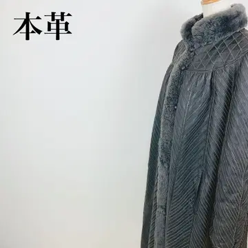 천연 가죽 가죽 롱 코트 고급 L 사이즈 상당 빅 사이즈