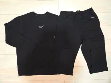 [미착용] TENTIAL BAKUNE 맨투맨 세트 (남성용 블랙)