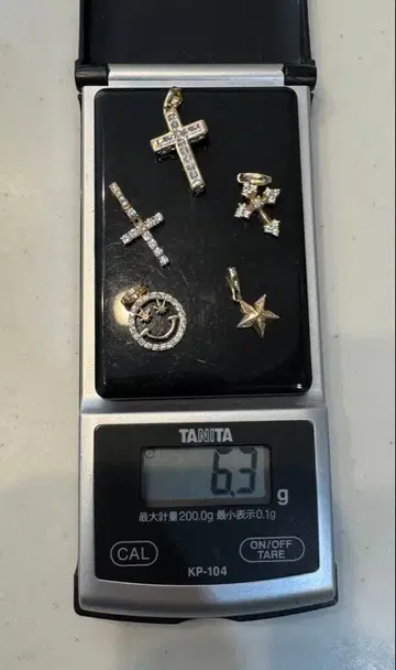 10K 골드 목걸이 탑