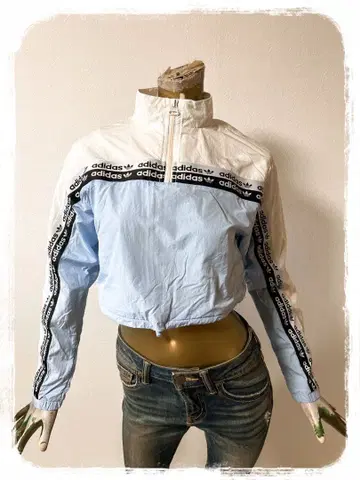 T20326 아디다스 오리지널스 테이프 하프 지퍼 자켓