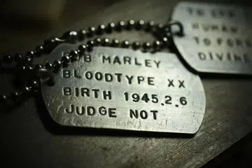 silver950 [2개 세트] dog tag handmade