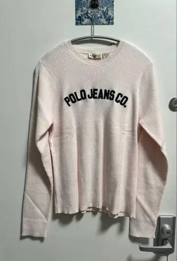 새상품 랄프 로렌 티셔츠 XL 핑크색