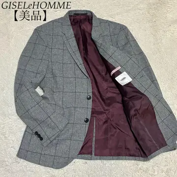 GISELeHOMME 새상품급 체크 그레이 테일러드 자켓