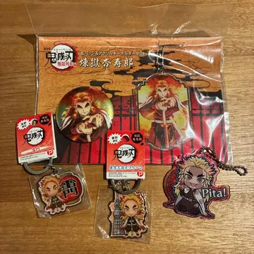 귀멸의 칼날 렌고쿠 쿄쥬로 키링 캔뱃지 무한열차