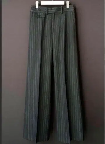 SHIKITARI STRIPE FLARE SLACKS [ GRAY ]