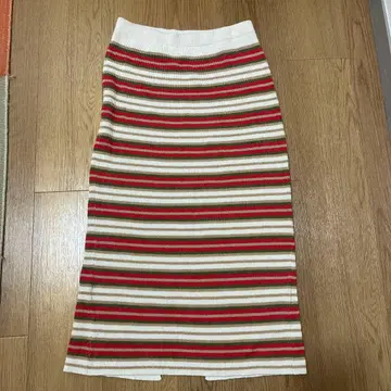 RHC 타이트 스커트 니트 보더 S 론 헤르만