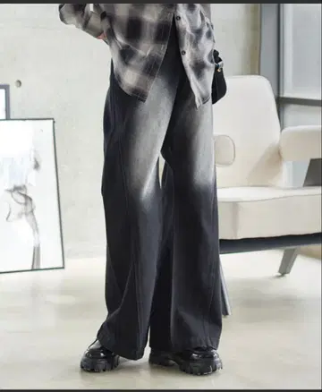 압도적인 슬림 커브 데님 팬츠