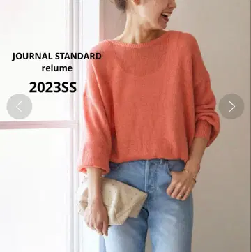 새상품급 저널 스탠다드 리룸 뉴앙스 풀오버 핑크 린넨 혼방