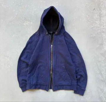 00S 집업 후드티 네이비 Y2K 크롭 기장 구제 의류