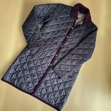 [중고] 라벤햄 퀼팅 코트 퍼플