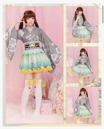 미니 유카타 코스프레 일본 의류