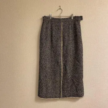[ ROPE ] 블랙 화이트 트위드 타이트 스커트