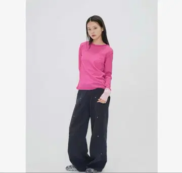 Enewd nina bicolor see through t pink