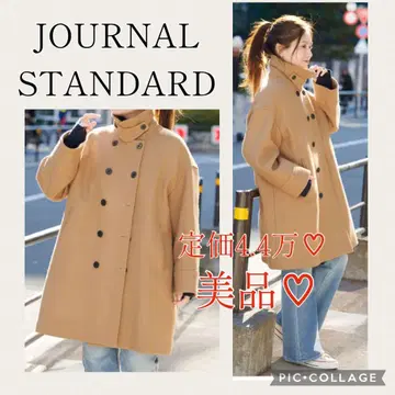 새상품급 JOURNAL STANDARD 비슈 멜톤 롱 P 코트