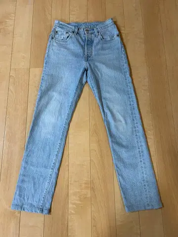 리바이스 501 라이트 블루 스트레이트 데님 w24 L30