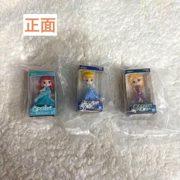 Qposket 아리엘 신데렐라 라푼젤 3체 세트