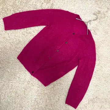 [ 양품 ] Spick & Span 모헤어 혼방 니트 가디건 핑크 긴팔