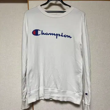 Champion 화이트 맨투맨 M 사이즈