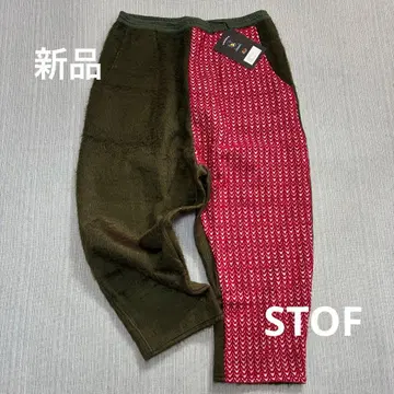 새상품 STOF 스트프 슈마 릴랙스 팬츠 사루엘 샤기 아시메