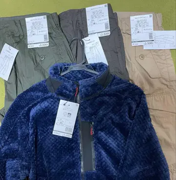 워크맨 플리스 자켓 카고 팬츠 세트