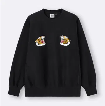 새상품 사이즈 3XL 지유 요코치 히로미치 맨투맨 블랙