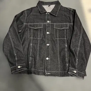 블랙 데님 자켓