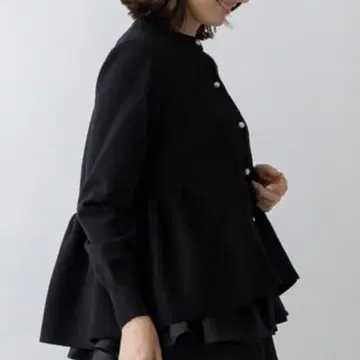 소노 3D 레이어드 니트 가디건 블랙 사이즈 1