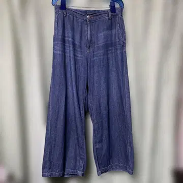 쿠미쿄쿠 K DENIM 다크 블루 와이드 팬츠 사이즈 3