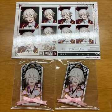 메이지 동경 연가 재수주 트레이딩 리본 타이 아크릴 플레이트 키체인