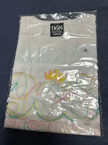 KREVA 908 FESTIVAL 티셔츠 M 사이즈 화이트
