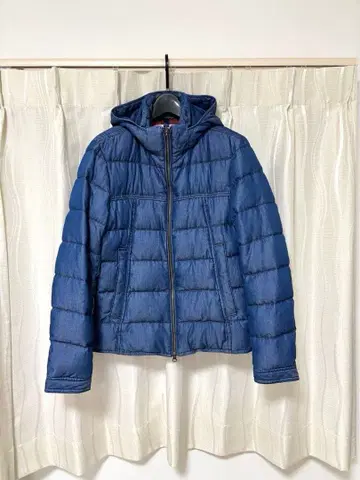 다운 자켓 canal deux Luxe 데님 다운 블루종