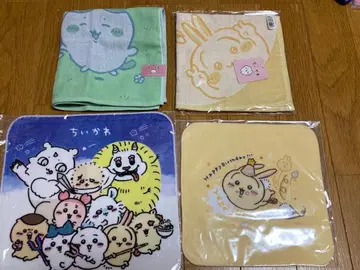 새상품 치이카와 (먼작귀) 타월 손수건 4장 세트