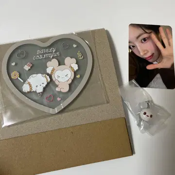 다현 가챠가챠 코스터 메지루시 액세서리 트레이딩 카드 TWICE