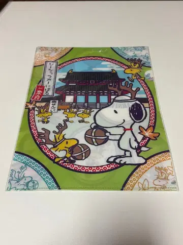 스누피 피넛 클리어 파일 A4