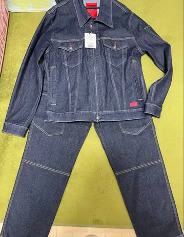 EDWIN 데님 자켓 더블니 데님 세트