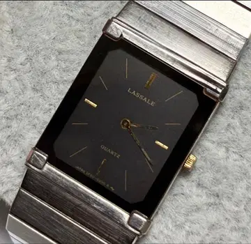 세이코 라살 블랙 얇은 타입 여성용 쿼츠 정상 작동