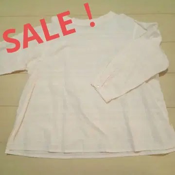 플랜테이션 프렌치 도비 스티치 라인 블라우스