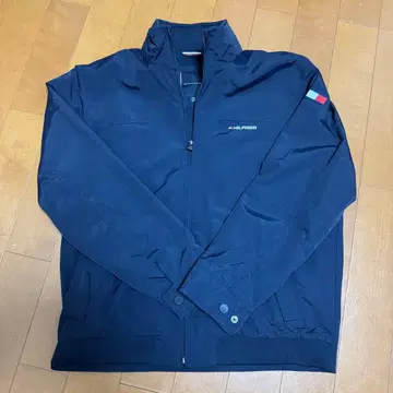 TOMMY HILFIGER 후드 부착 나일론 자켓 네이비